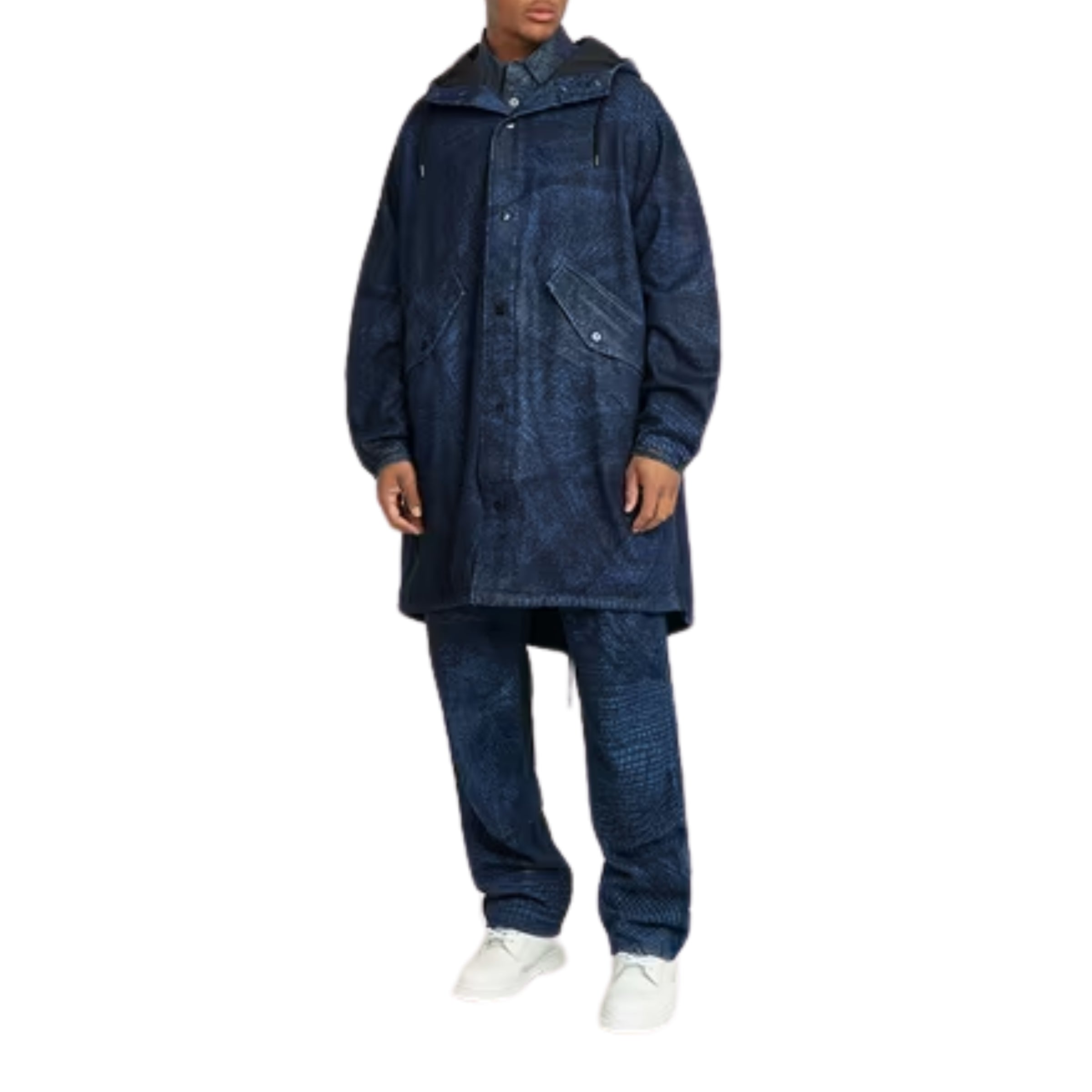 G-Star Jacket Hooded Denim Parka Navy